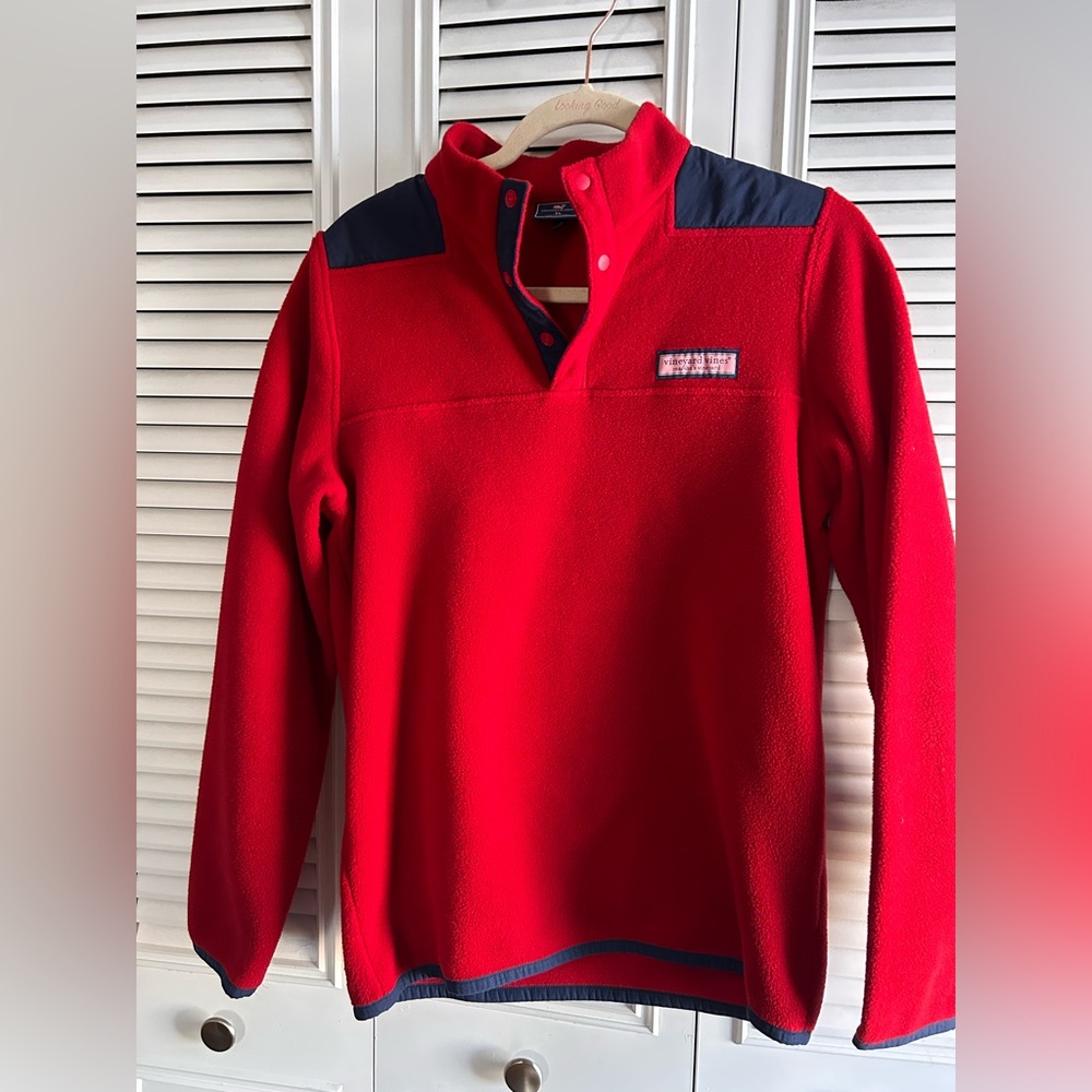 Vineyard Vines boys fleece Shep Shirt size xl